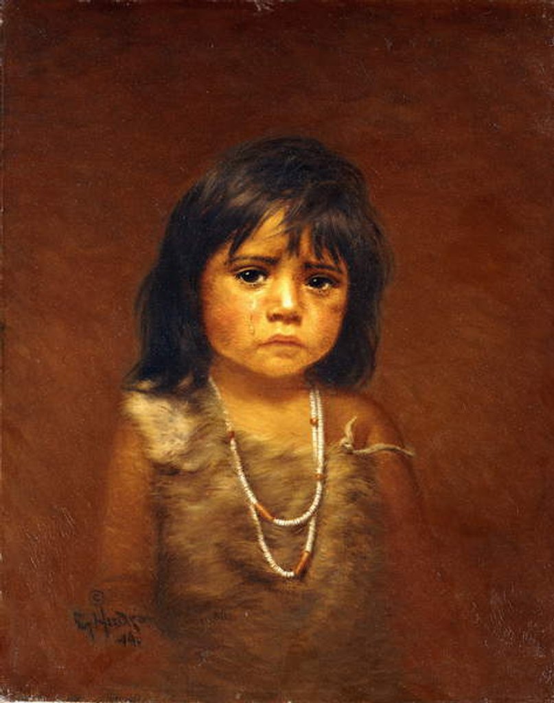 Detail of Indian Child with Tear by Grace Carpenter Hudson