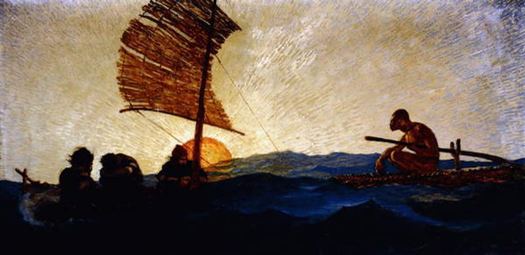 Detail of The Fourth Man by Newell Convers Wyeth