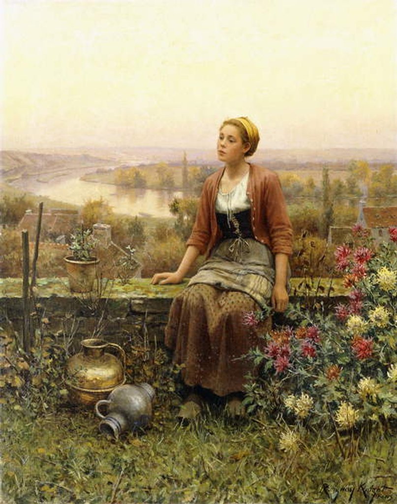Detail of Marie by Daniel Ridgway Knight