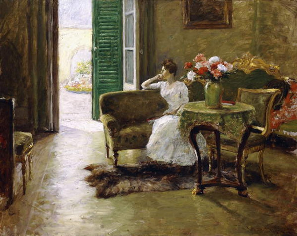Detail of A Memory - In the Italian Villa by William Merritt Chase