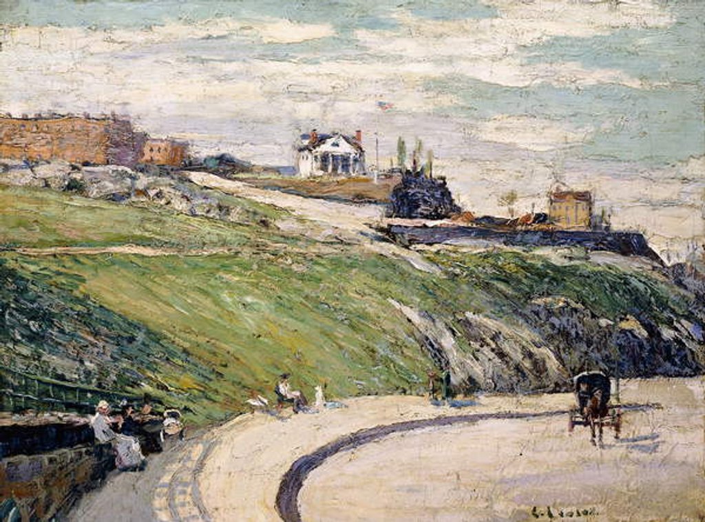 Detail of George Washington's Headquarter's - The Morris-Jumel Mansion by Ernest Lawson