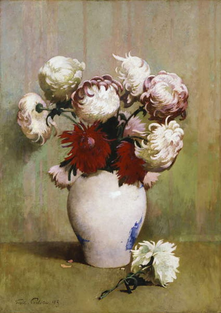 Detail of Chrysanthemums, 1893 by Emil Carlsen
