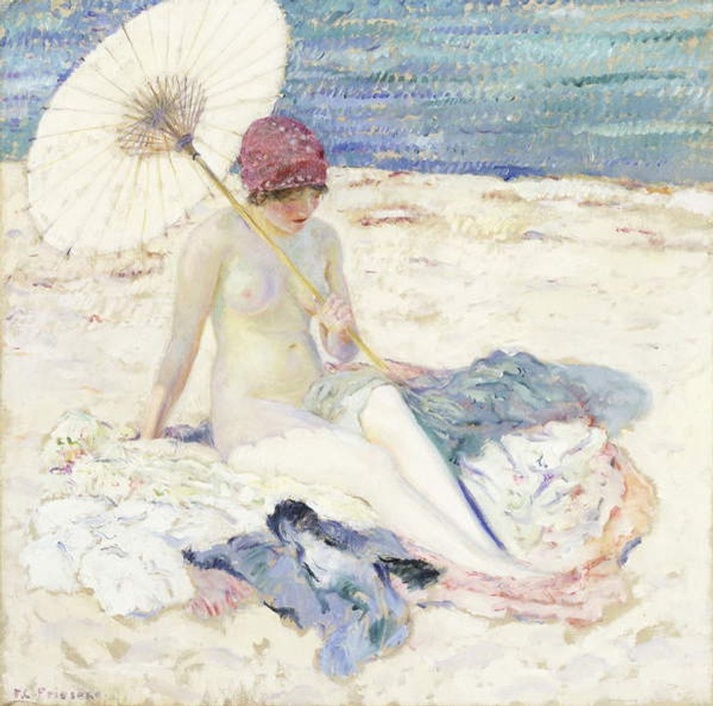 Detail of On the Beach, 1913 by Frederick Carl Frieseke