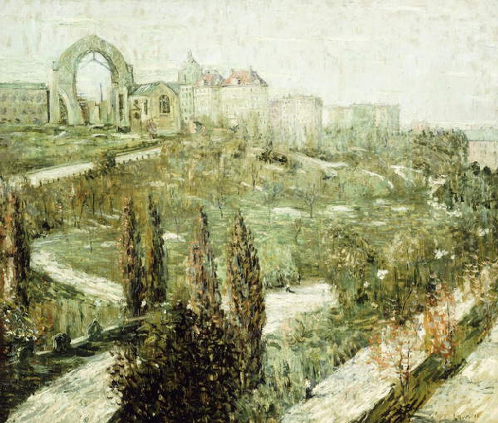 Detail of Morningside Heights by Ernest Lawson