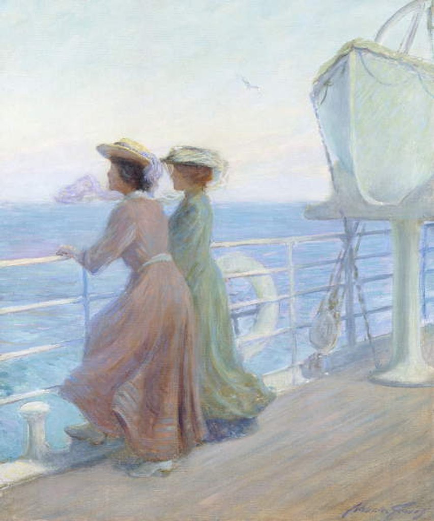 Detail of Nearing Home, c.1905 by Abbott Fuller Graves