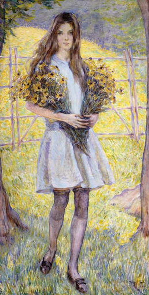 Detail of Black-Eyed Susans, 1921 by Robert Reid