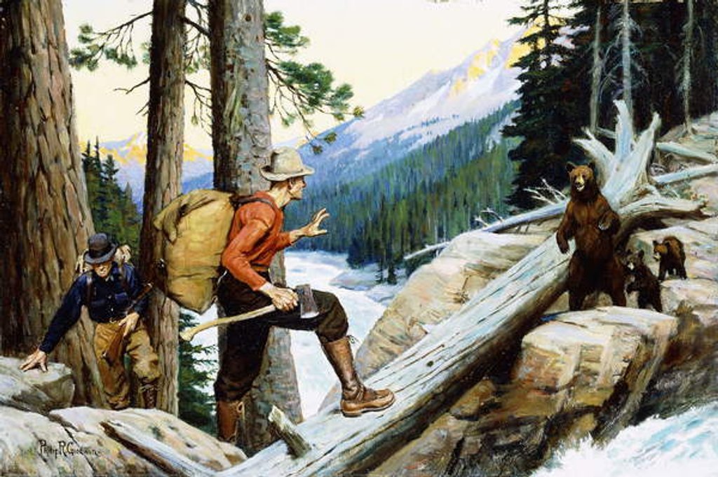 Detail of Caught by Surprise by Philip Russell Goodwin