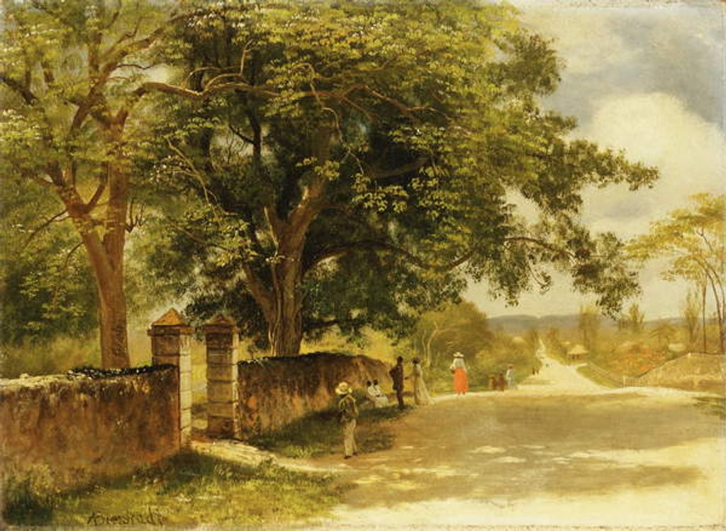 Detail of Street in Nassau, c.1878 by Albert Bierstadt