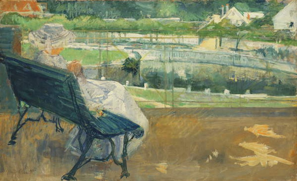 Detail of Lydia Seated on a Porch, Crocheting, c.1881 by Mary Stevenson Cassatt