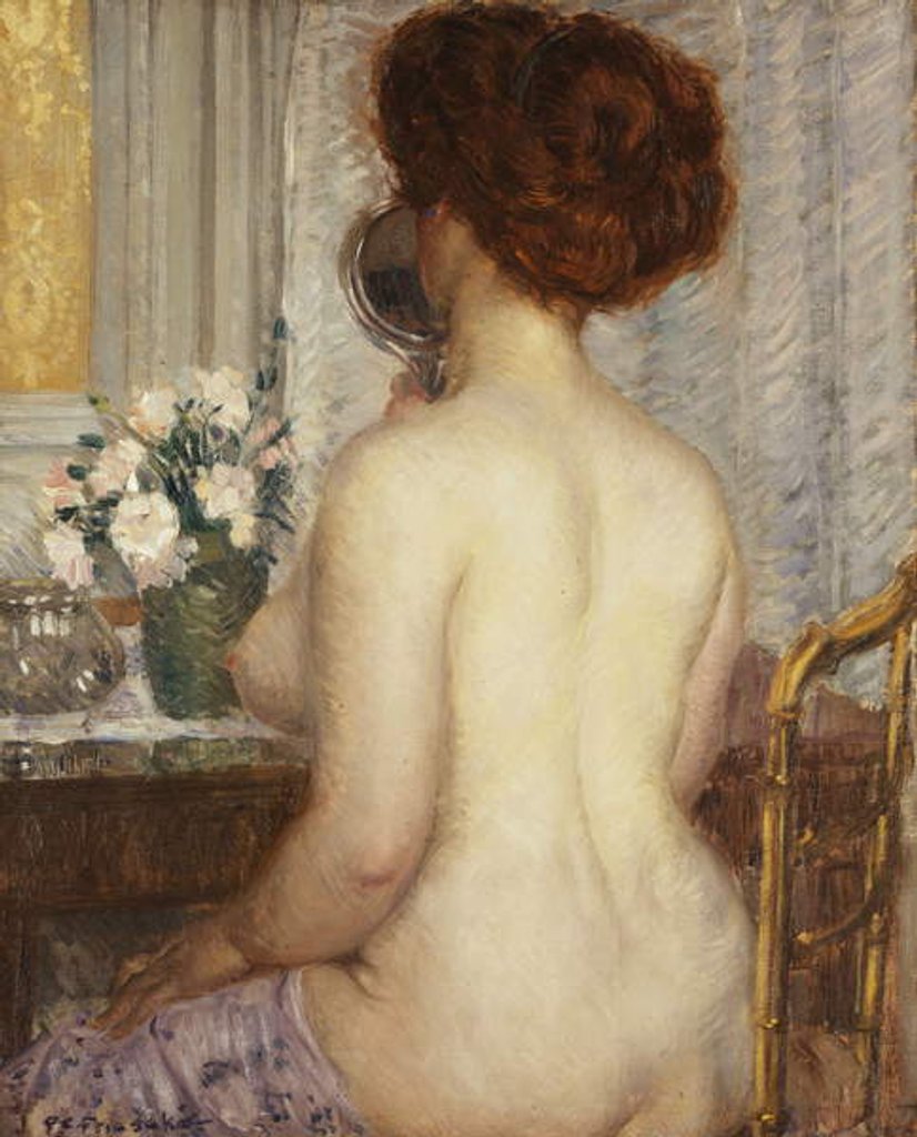 Detail of Woman at a Dressing Table by Frederick Carl Frieseke