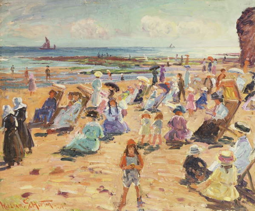 Detail of Beach Scene, 1909 by William Samuel Horton