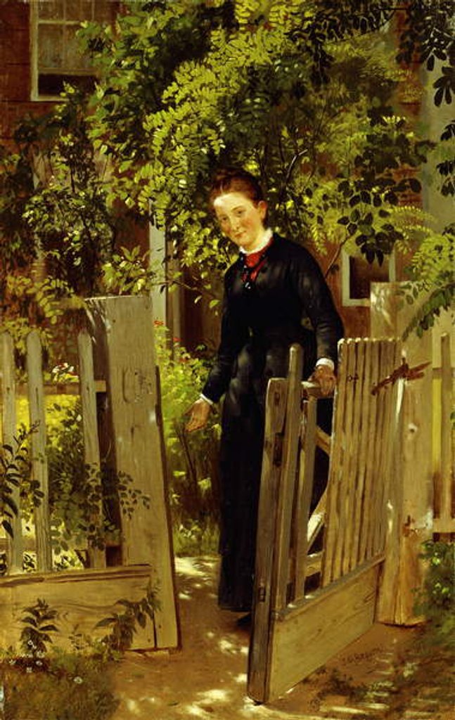 Detail of Walk In by John George Brown