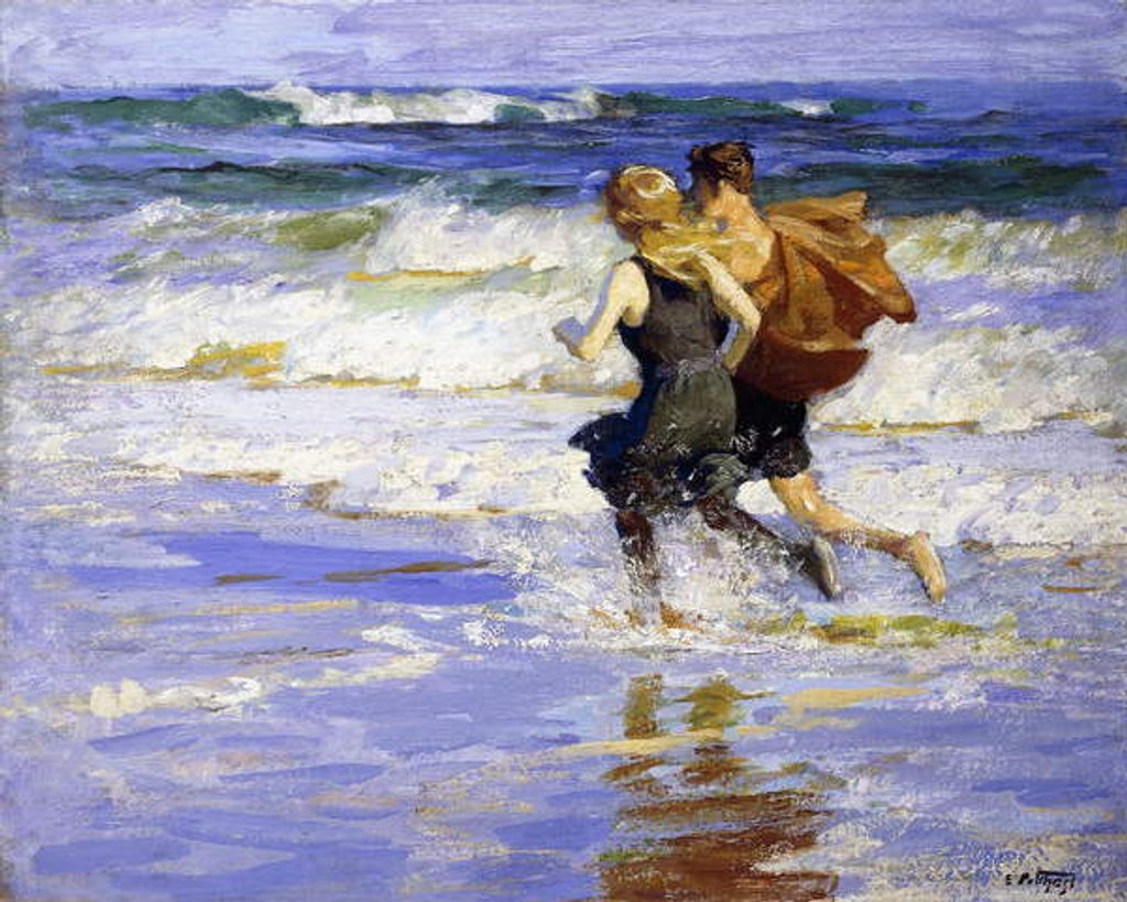 Detail of At the Beach by Edward Henry Potthast