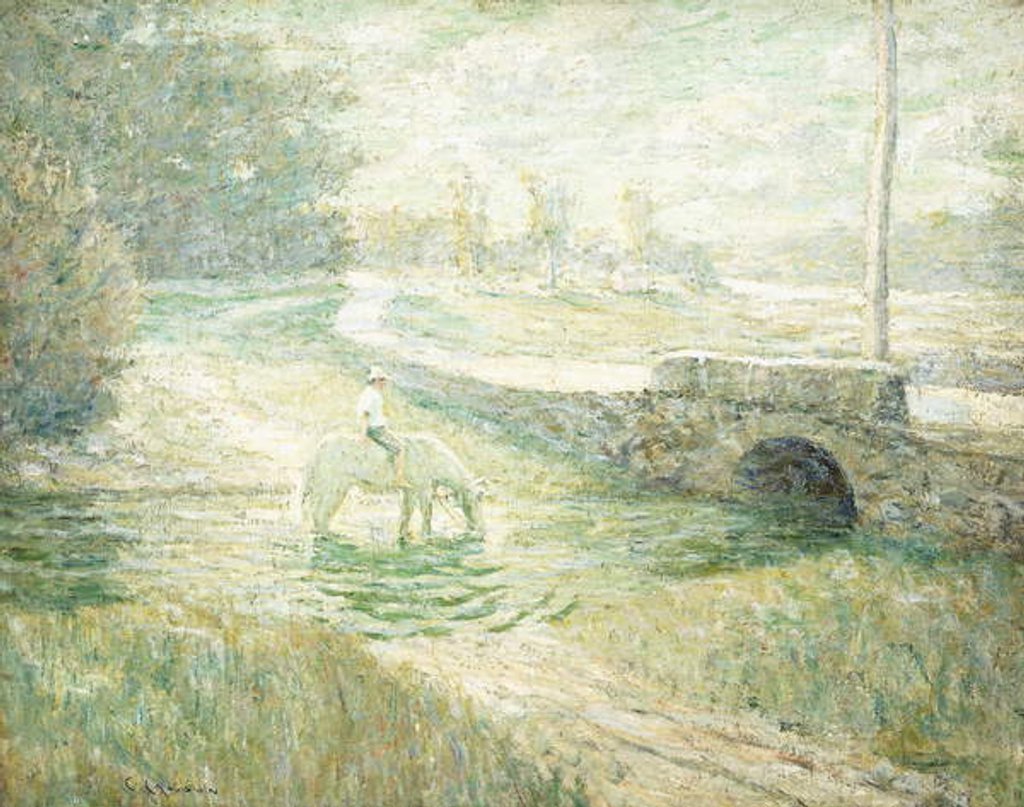 Detail of The White Horse by Ernest Lawson