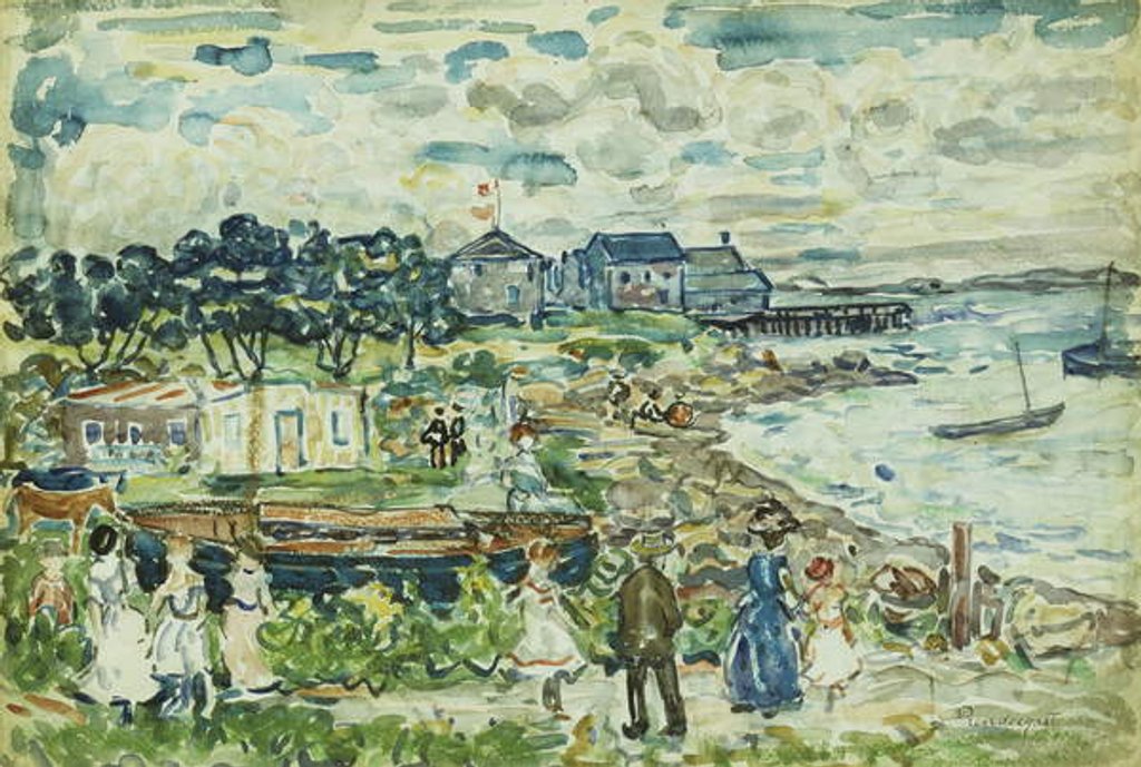 Detail of The Cove by Maurice Brazil Prendergast