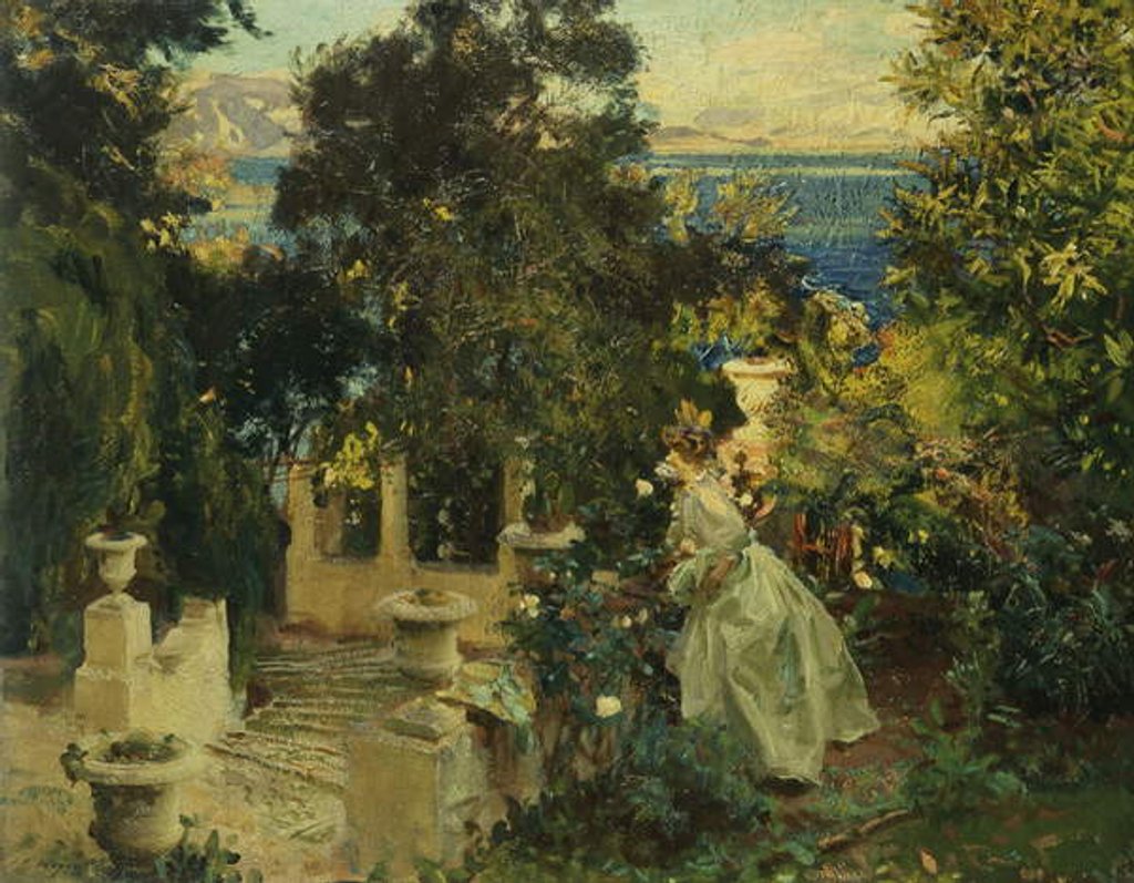 Detail of A Garden in Corfu, 1909 by John Singer Sargent