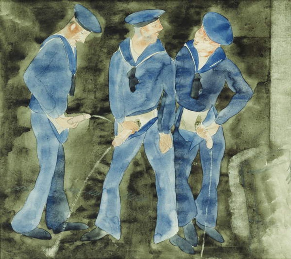 Detail of Three Sailors by Charles Demuth