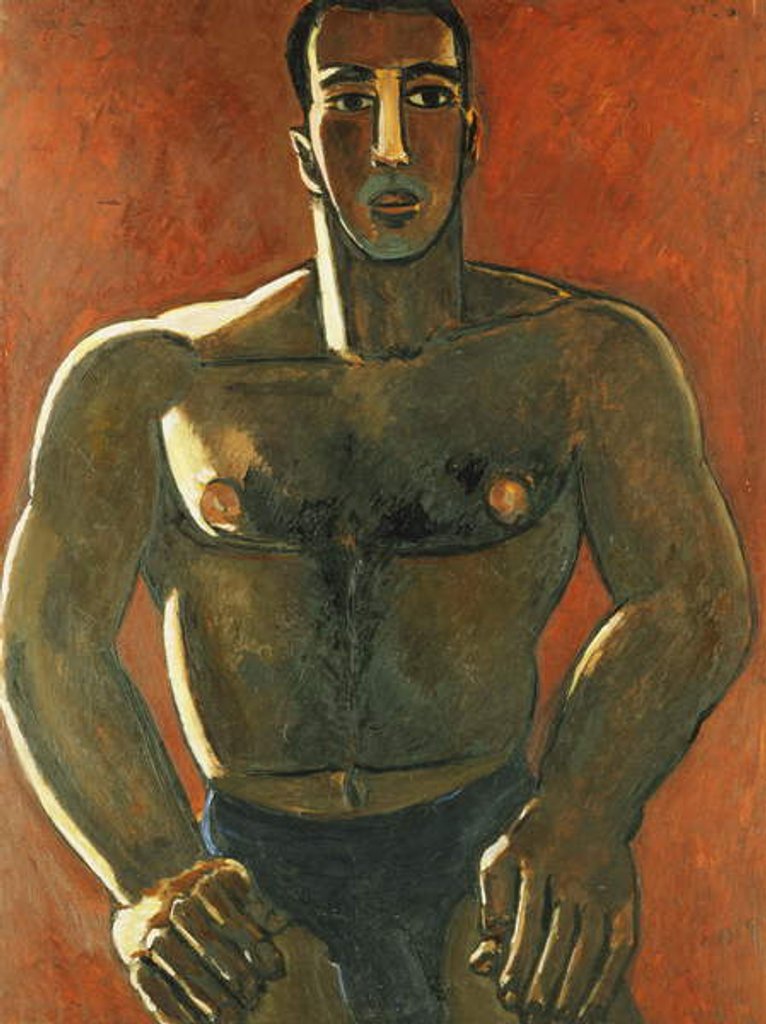 Detail of Madawaska-Acadian Light-Heavy, 1940 by Marsden Hartley