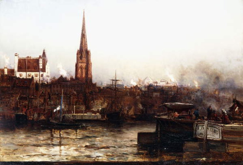 Detail of Trinity from the River, 1880 by Arthur Quartley