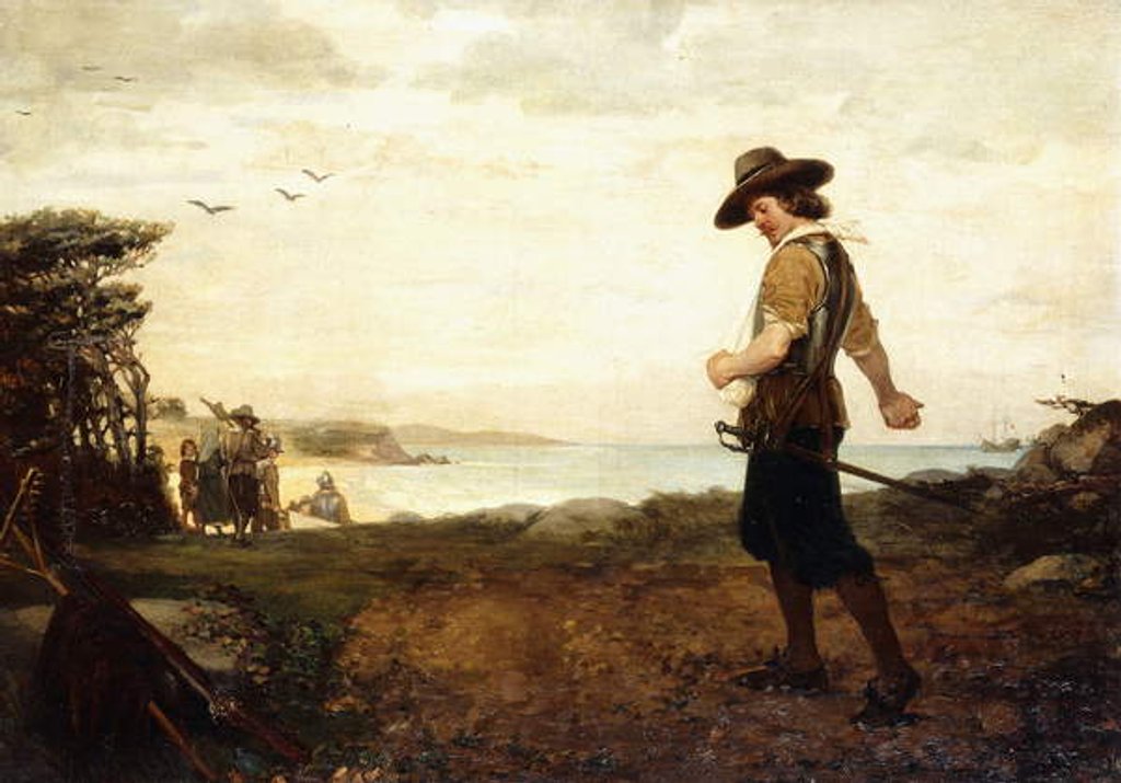 Detail of The Burial of Rose Standish, 1870 by Henry Bacon