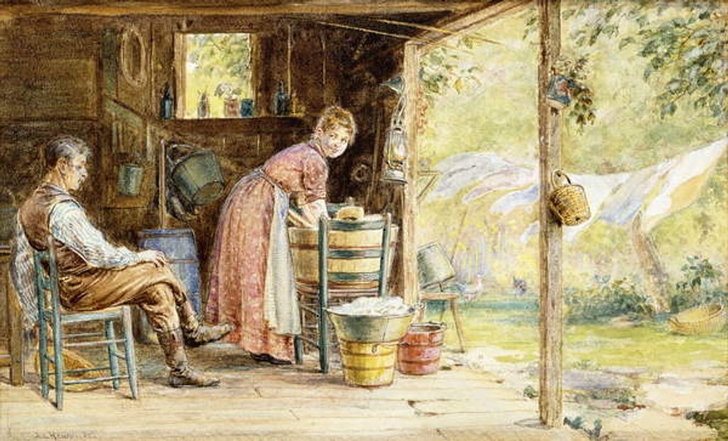 Detail of Wash Day, 1890 by Edward Lamson Henry