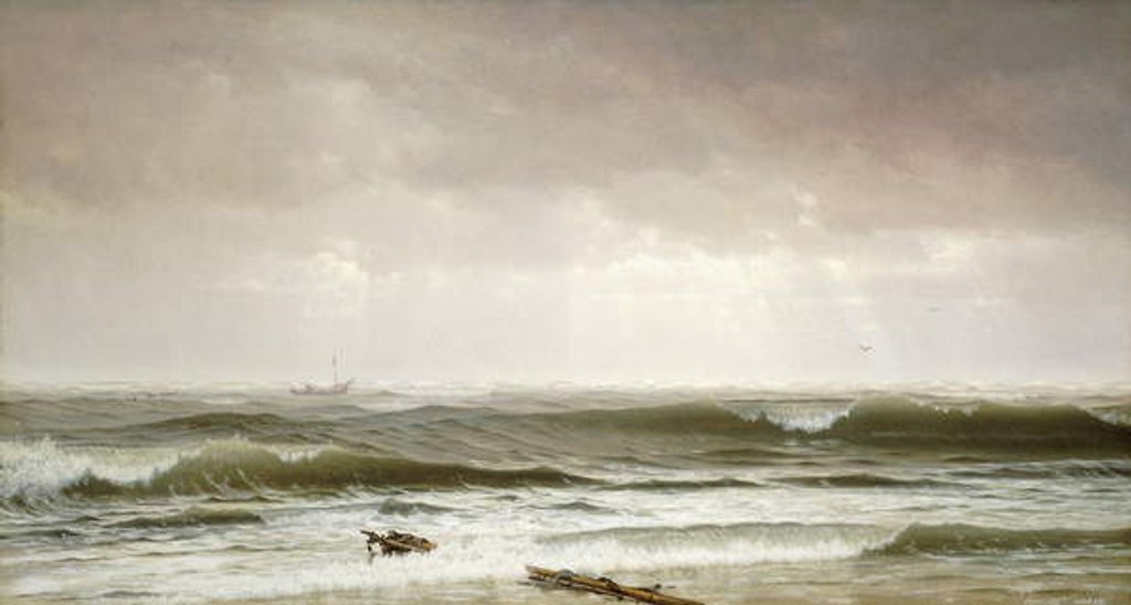 Detail of Along the Shore, 1870 by William Trost Richards