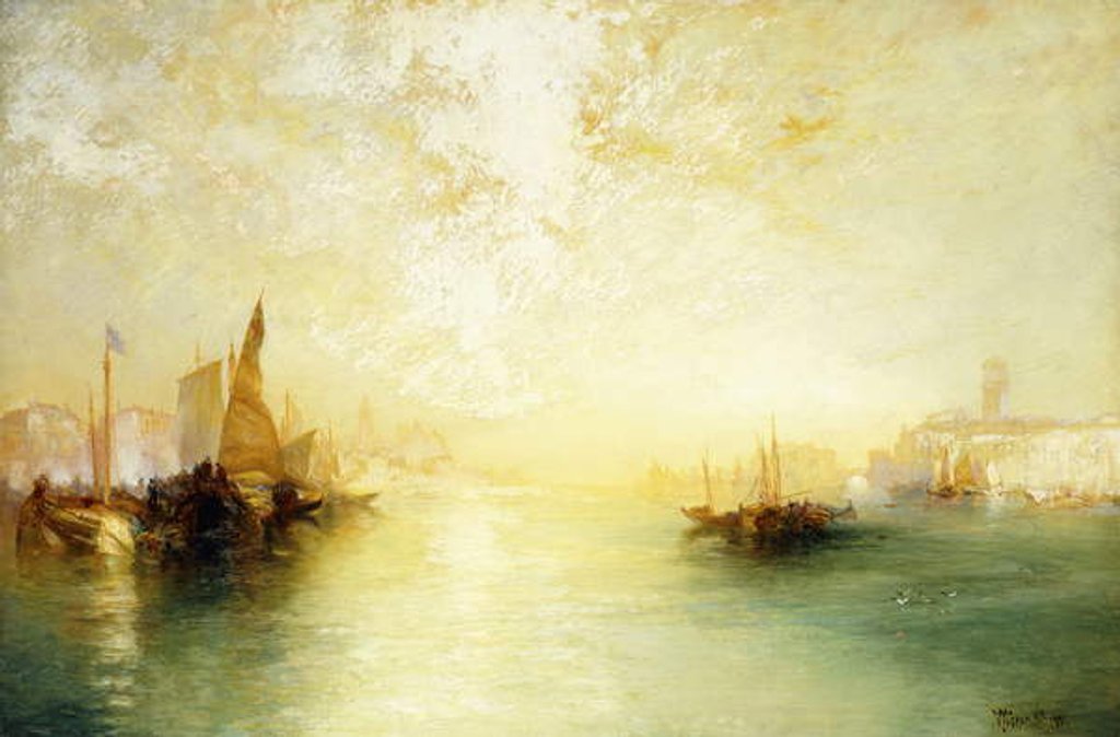 Detail of Venice, 1909 by Thomas Moran
