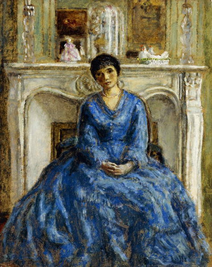 Detail of The Blue Gown by Frederick Carl Frieseke