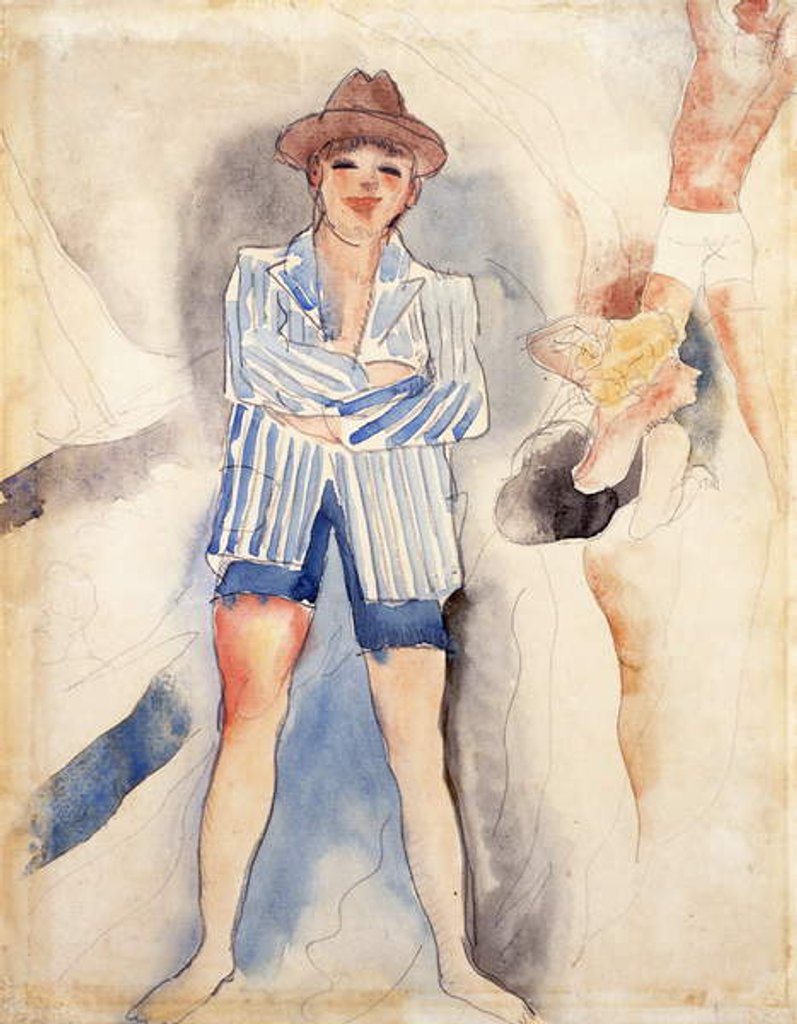 Detail of The Striped Blazer by Charles Demuth