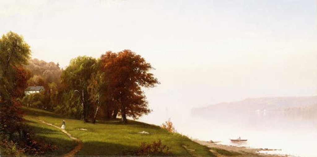 Detail of Landscape on the Hudson, c.1865 by Alfred Thompson Bricher