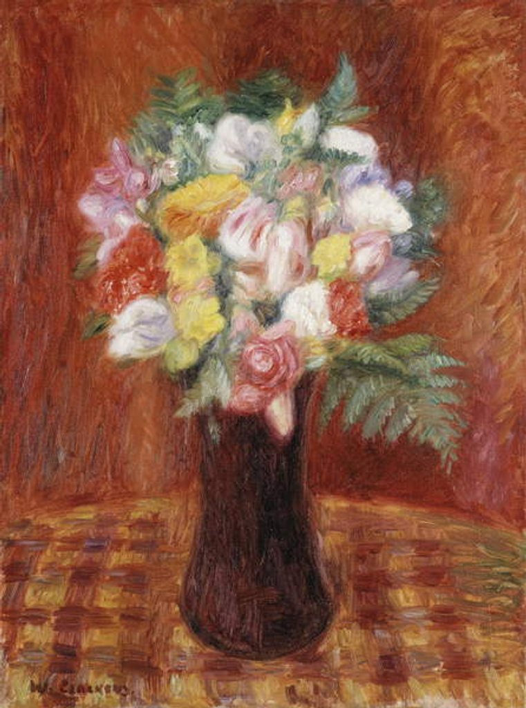 Detail of Bouquet in Purple Vase by William James Glackens