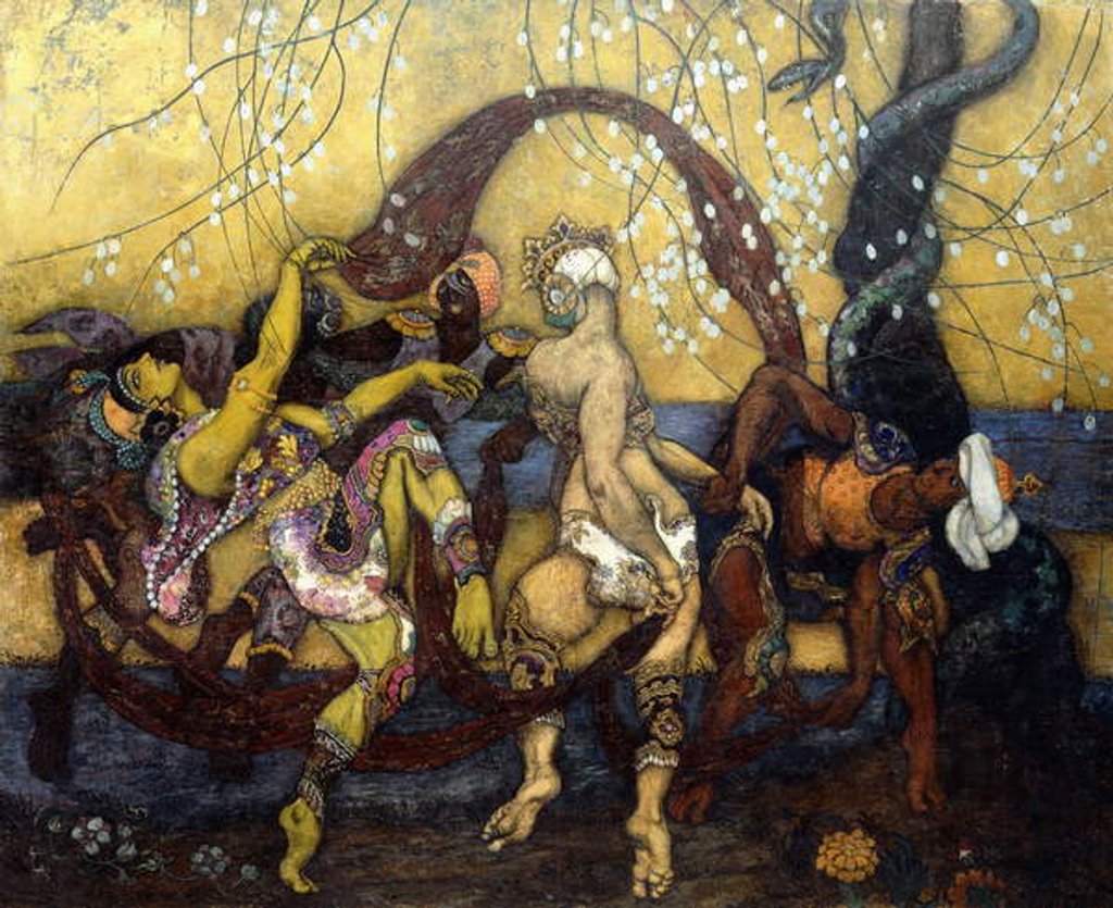 Detail of La Danse du Serpent, by Laurent Lucien Gsell