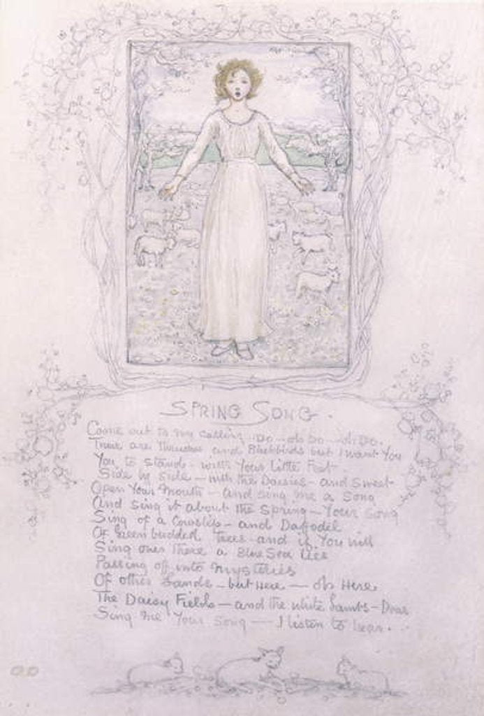 Detail of Spring Song by Kate Greenaway