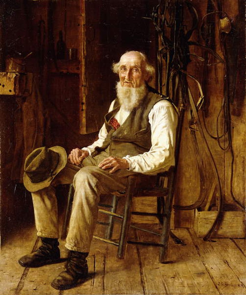 Detail of A Moment's Contemplation by John George Brown