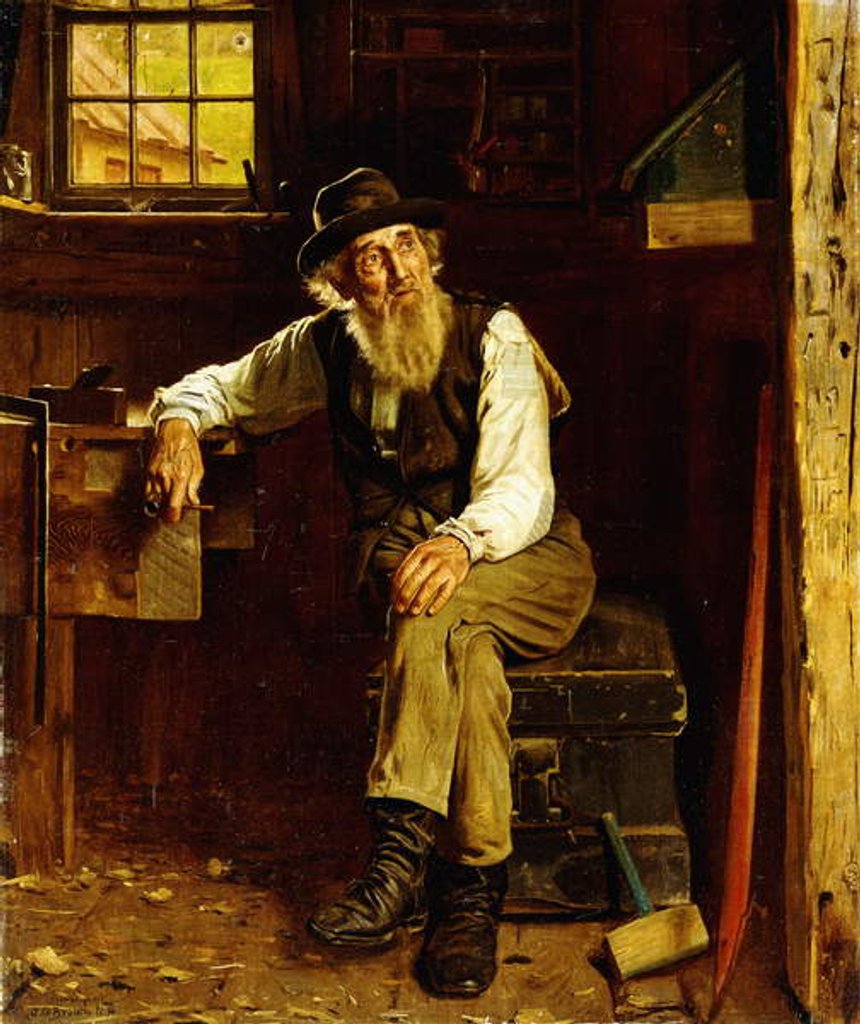 Detail of Living in the Past by John George Brown