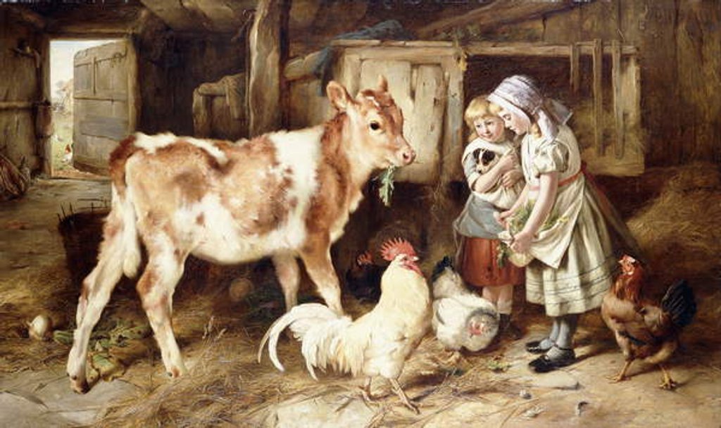 Detail of The Orphan, 1887 by Walter Hunt