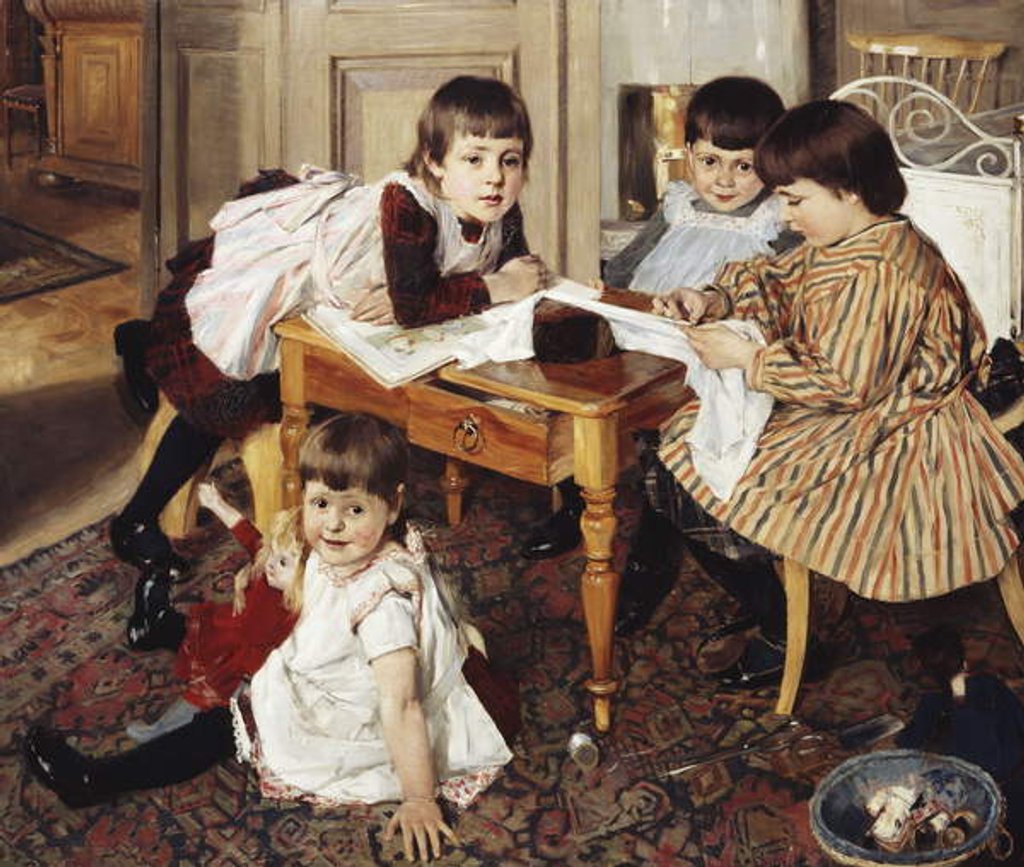 Detail of My Hobby by Oscar Gustaf Bjorck