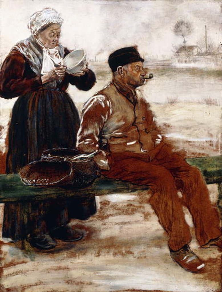 Detail of After the Meal by Jean Francois Raffaelli