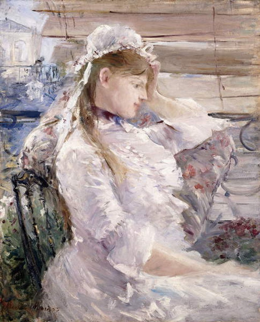 Detail of Behind the Blinds, 1879 by Berthe Morisot