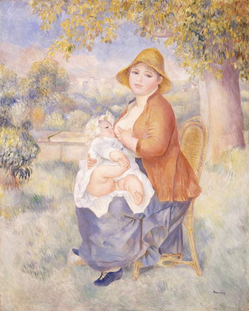Detail of Mother and Child, Maternity, 1886 by Pierre Auguste Renoir