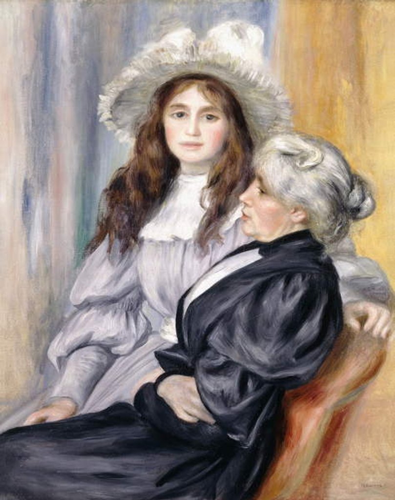 Detail of Berthe Morisot and her Daughter, Julie Manet, 1894 by Pierre Auguste Renoir