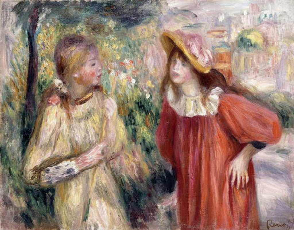 Detail of The Conversation, 1895 by Pierre Auguste Renoir