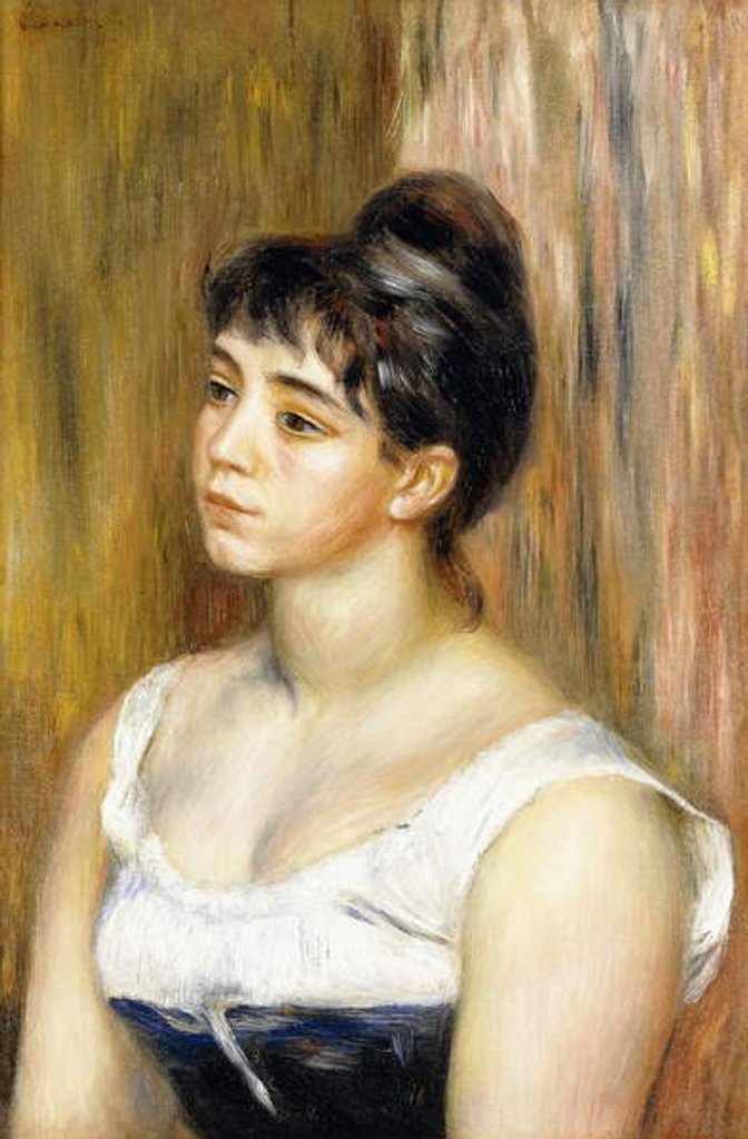 Detail of Portrait of Suzanne Valadon, c.1885 by Pierre Auguste Renoir