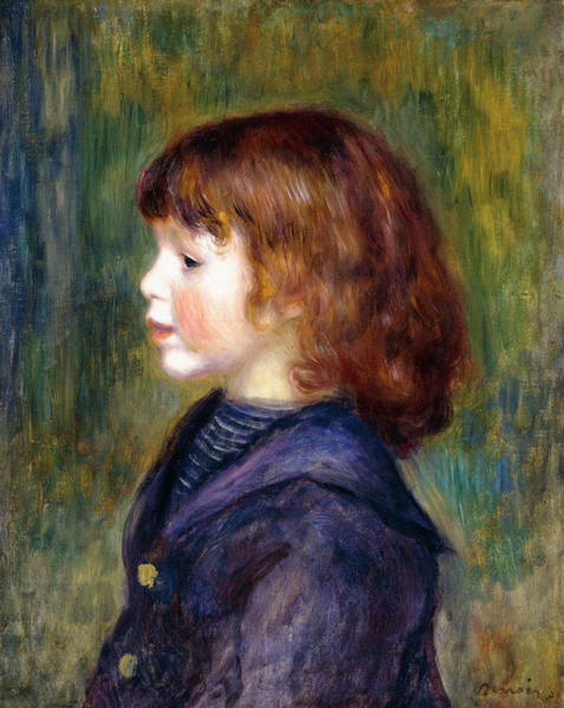 Detail of Portrait of Pierre Renoir in a Sailor Suit, 1890 by Pierre Auguste Renoir