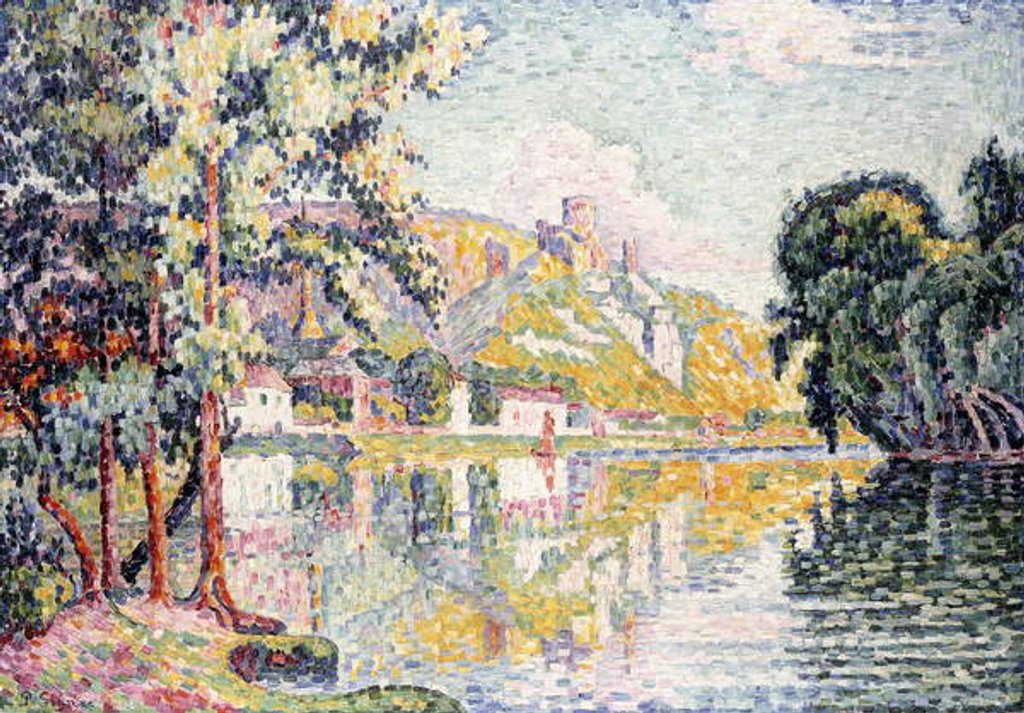 Detail of The Andelys, Gaillard Chateau, 1921 by Paul Signac