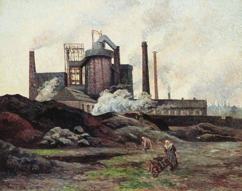 Detail of The Factory, 1898 by Maximilien Luce