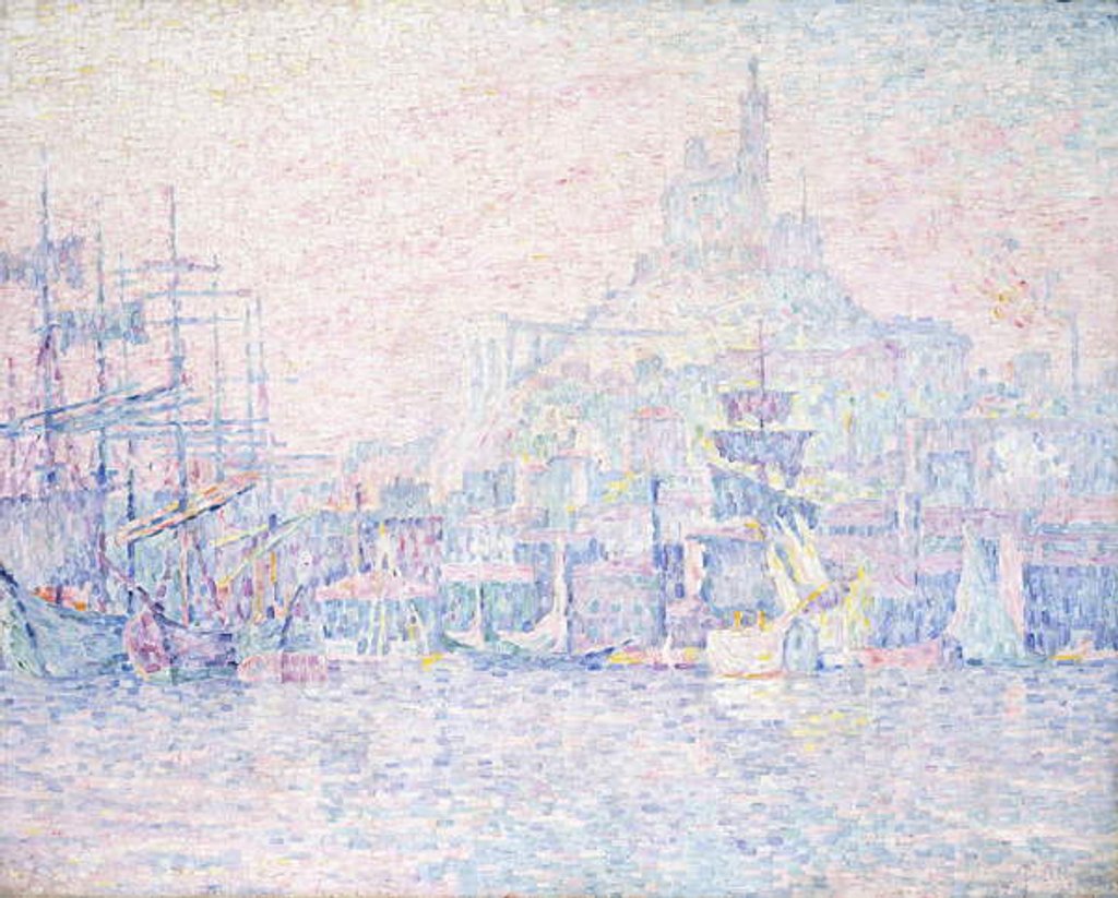 Detail of Marseille, La Bonne Mere, Morning Mist, 1907 by Paul Signac