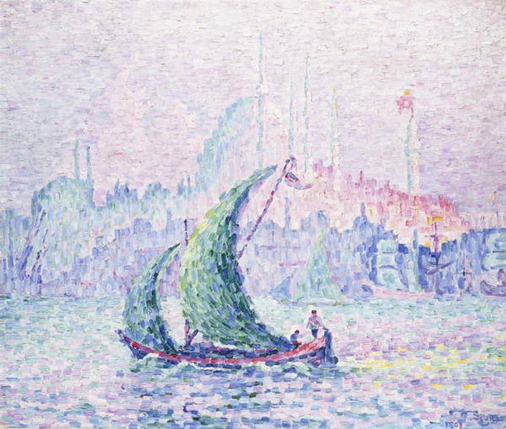 Detail of Cote d'Or, The Suleimanie, Constantinople, 1907 by Paul Signac