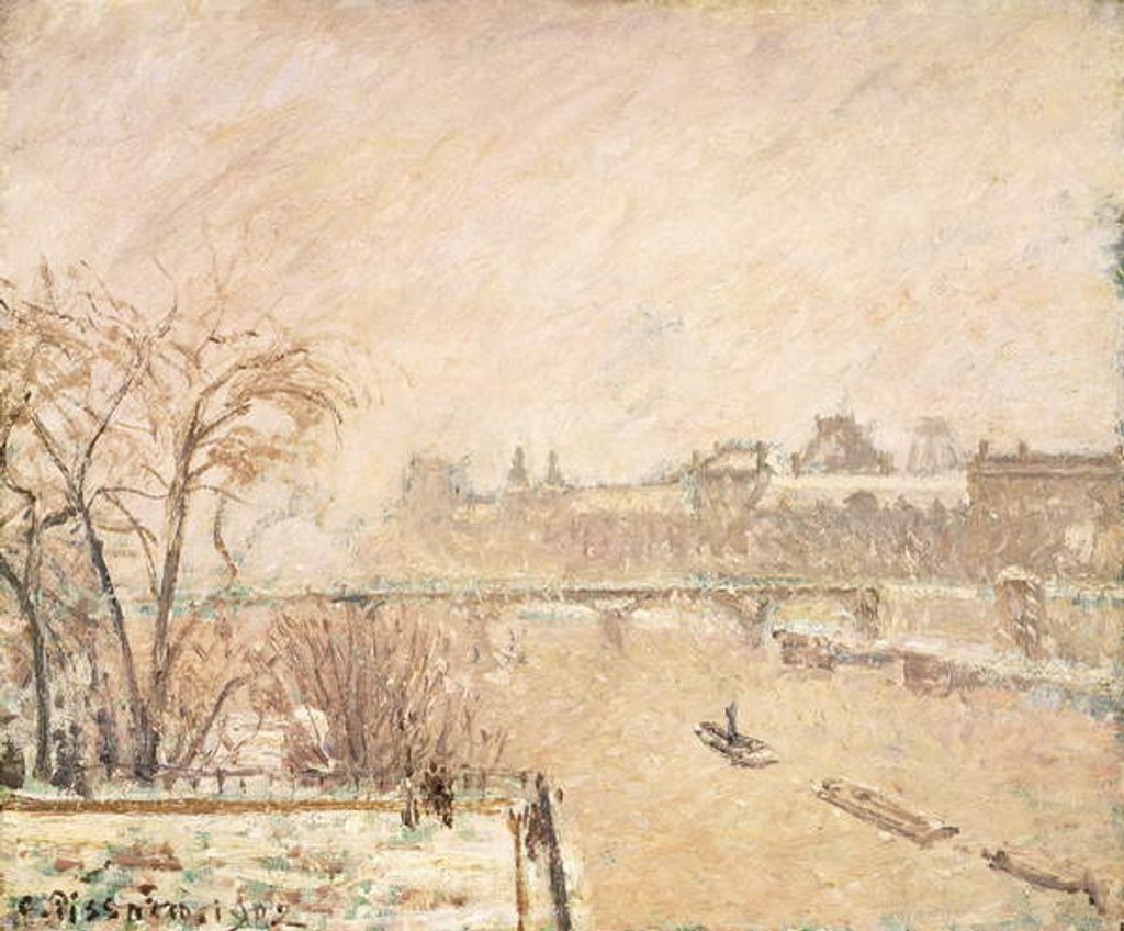Detail of The Seine from the Pont-Neuf, 1902 by Camille Pissarro