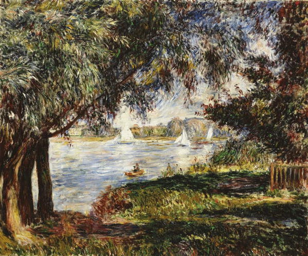 Detail of Bougival, 1888 by Pierre Auguste Renoir